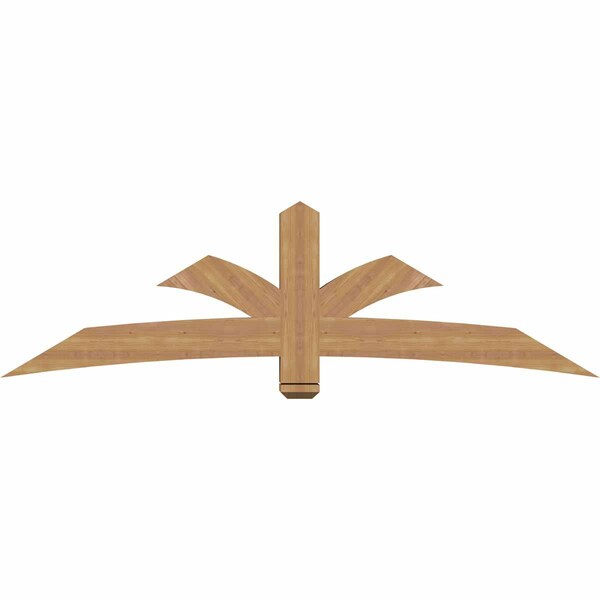 Ekena Millwork Davenport Timber Gable Bracket, Western Red Cedar, 84"W x 24"H x 5 1/2"D x 5 1/2"F, 7/12 Pitch GBW084X24X0606DAV00SWR - main